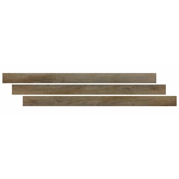 Delray Tmold 1.77 In. W X 94 In. Brown Hybrid Core Waterproof Laminate Wood Flooring, Msi, Mfr#: ZOR-LVT-TR-0269
